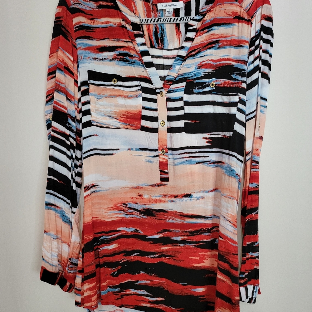 Calvin Klein Wrap Shirt - Picture 5 of 7